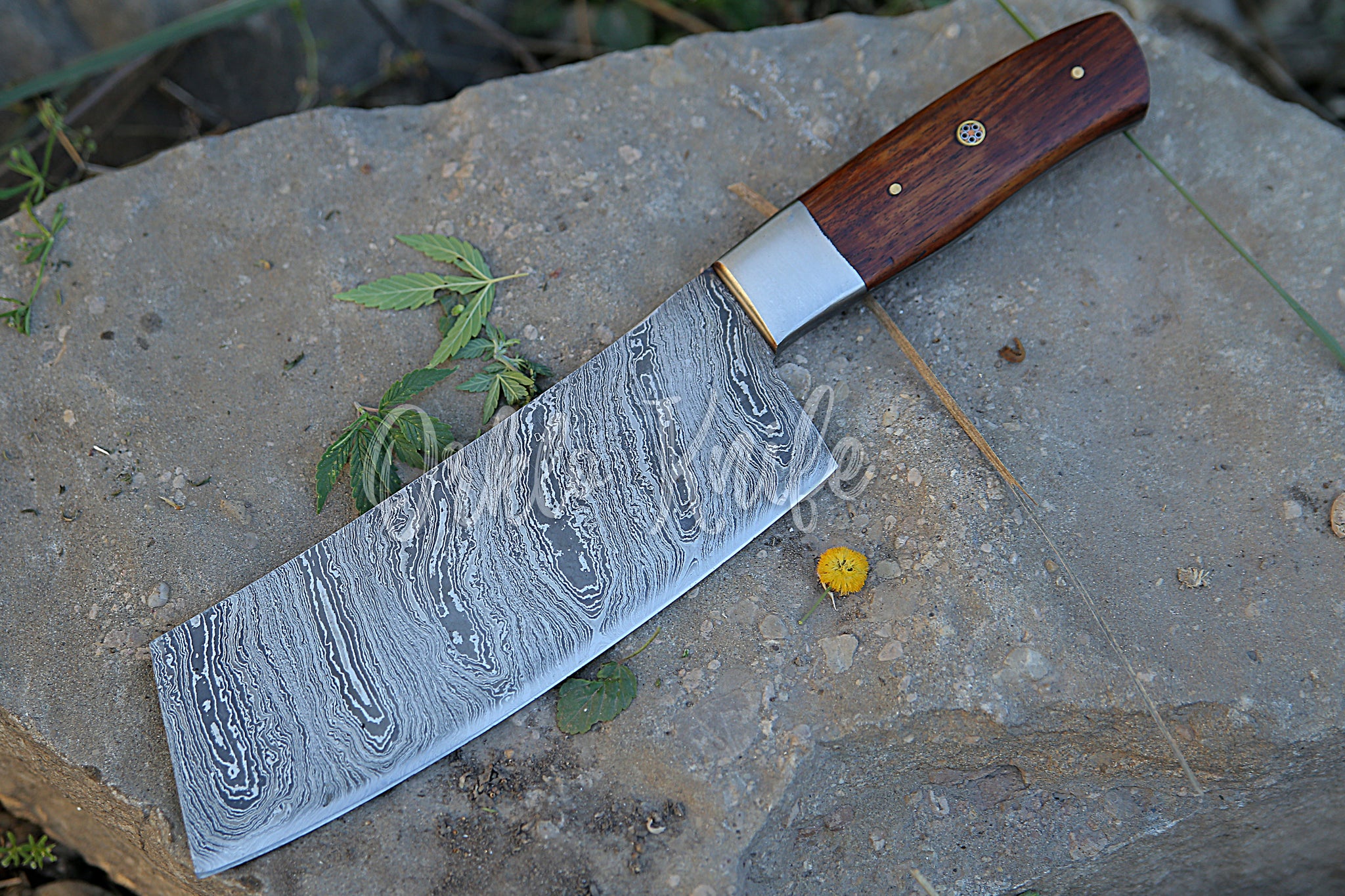 Handmade Damascus Steel Kitchen Knife/steak Knife/ Cleaver