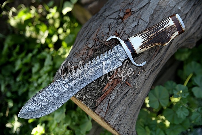 Hand Forge Knife With Stag Horn Handle