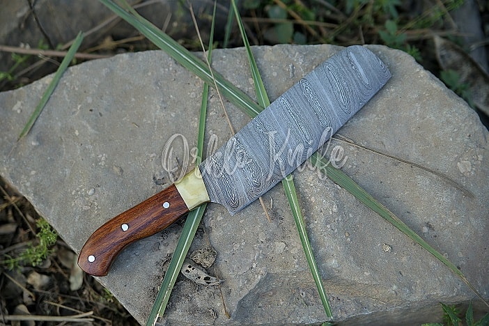 Cleaver Butcher Knife Set Handmade Forged Steel Wood Handle Slicing Bone  Chopper