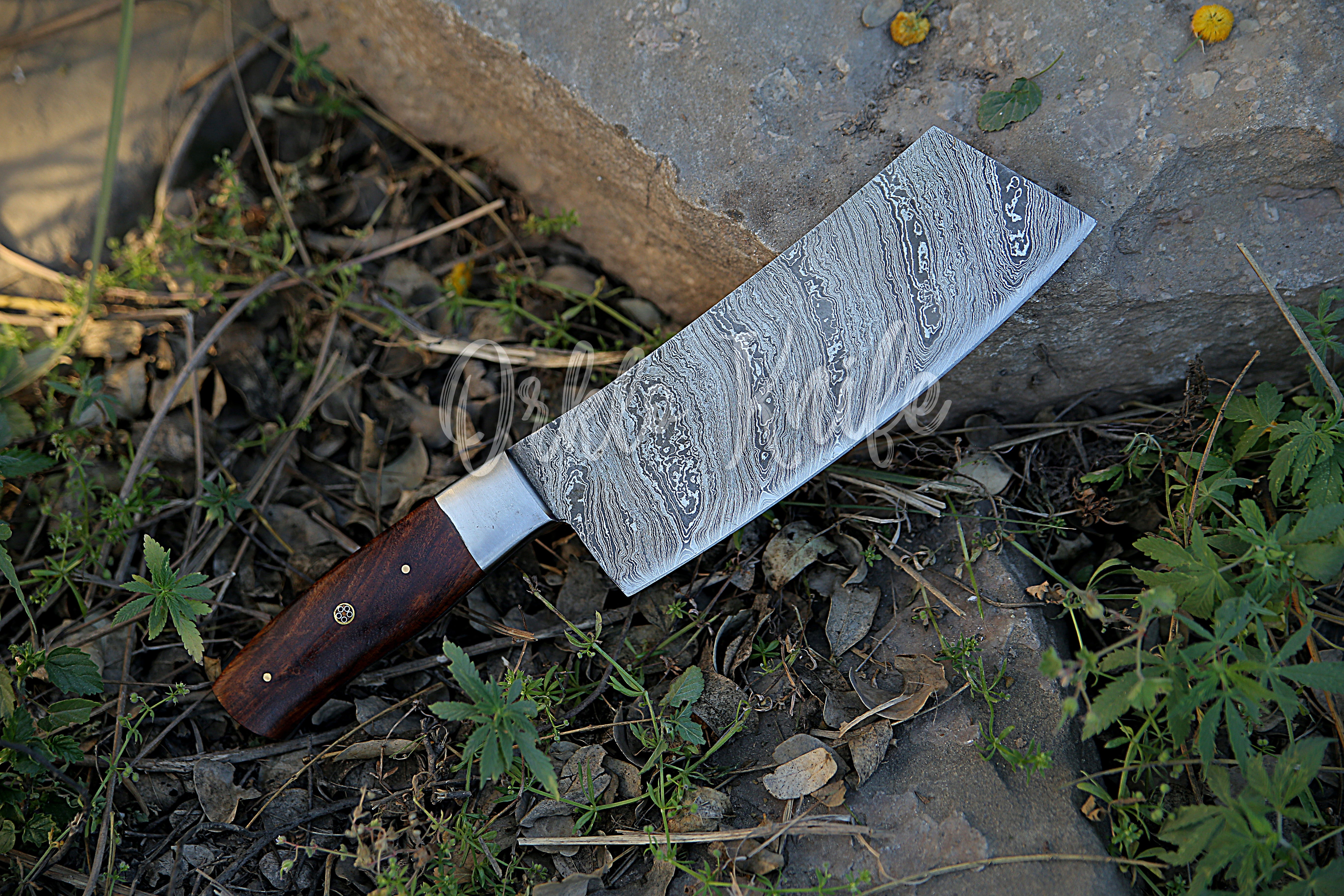 Damascus Cleaver knife - Orkloknife