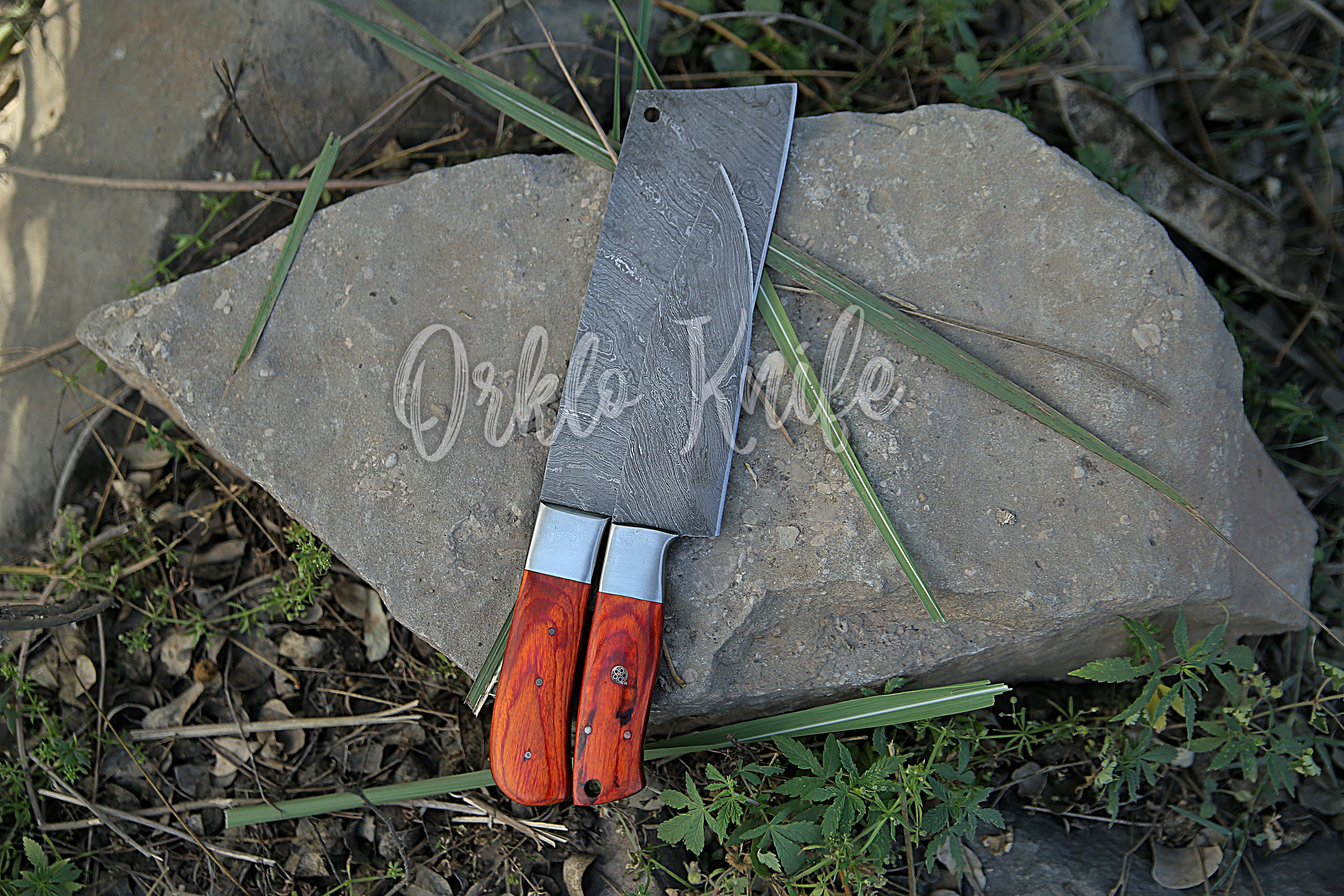 Damascus Chef knife set of 2 PCS - Orkloknife
