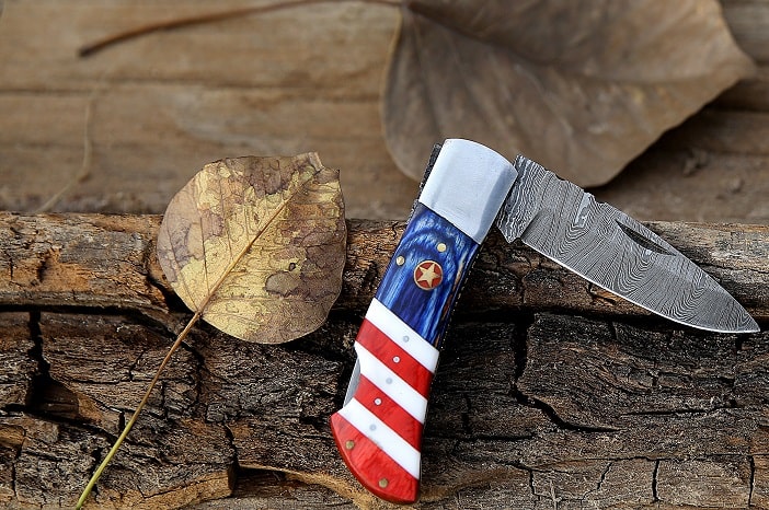 american flag knife scales