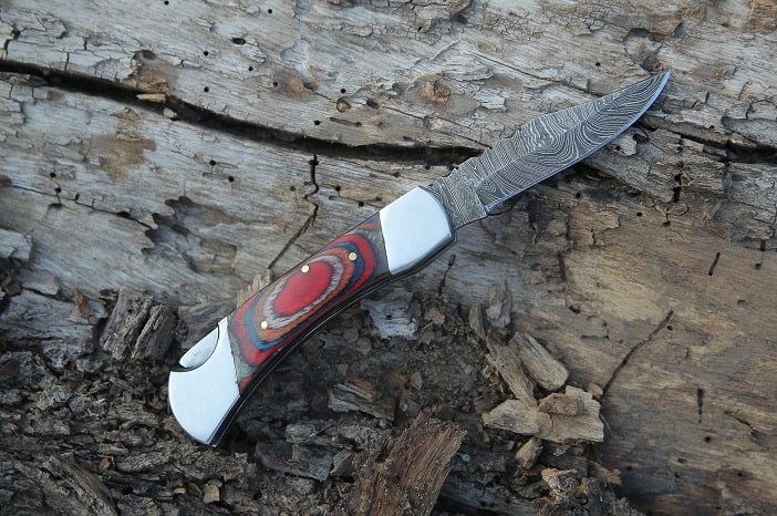 damascus steel pocket knife australia