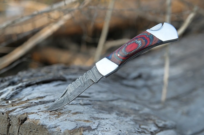 damascus steel pocket knife canada