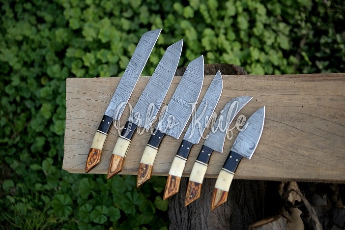 engraved chef knives
