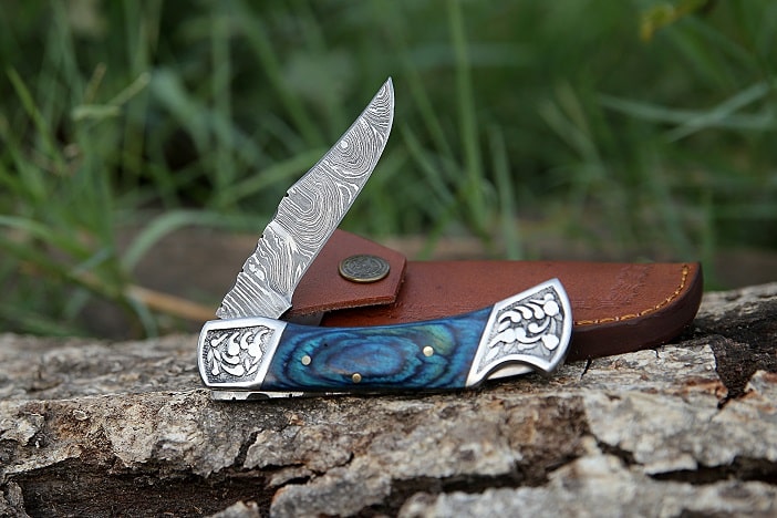 engraved pocket knife with clip