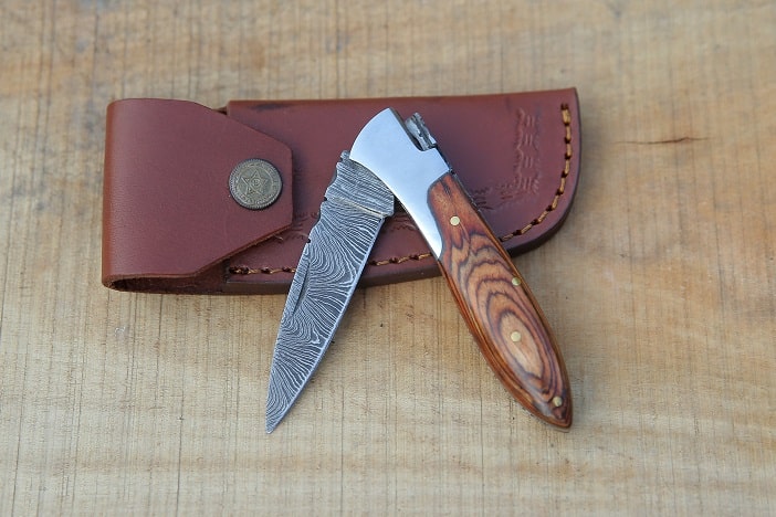 gerber wood handle knife