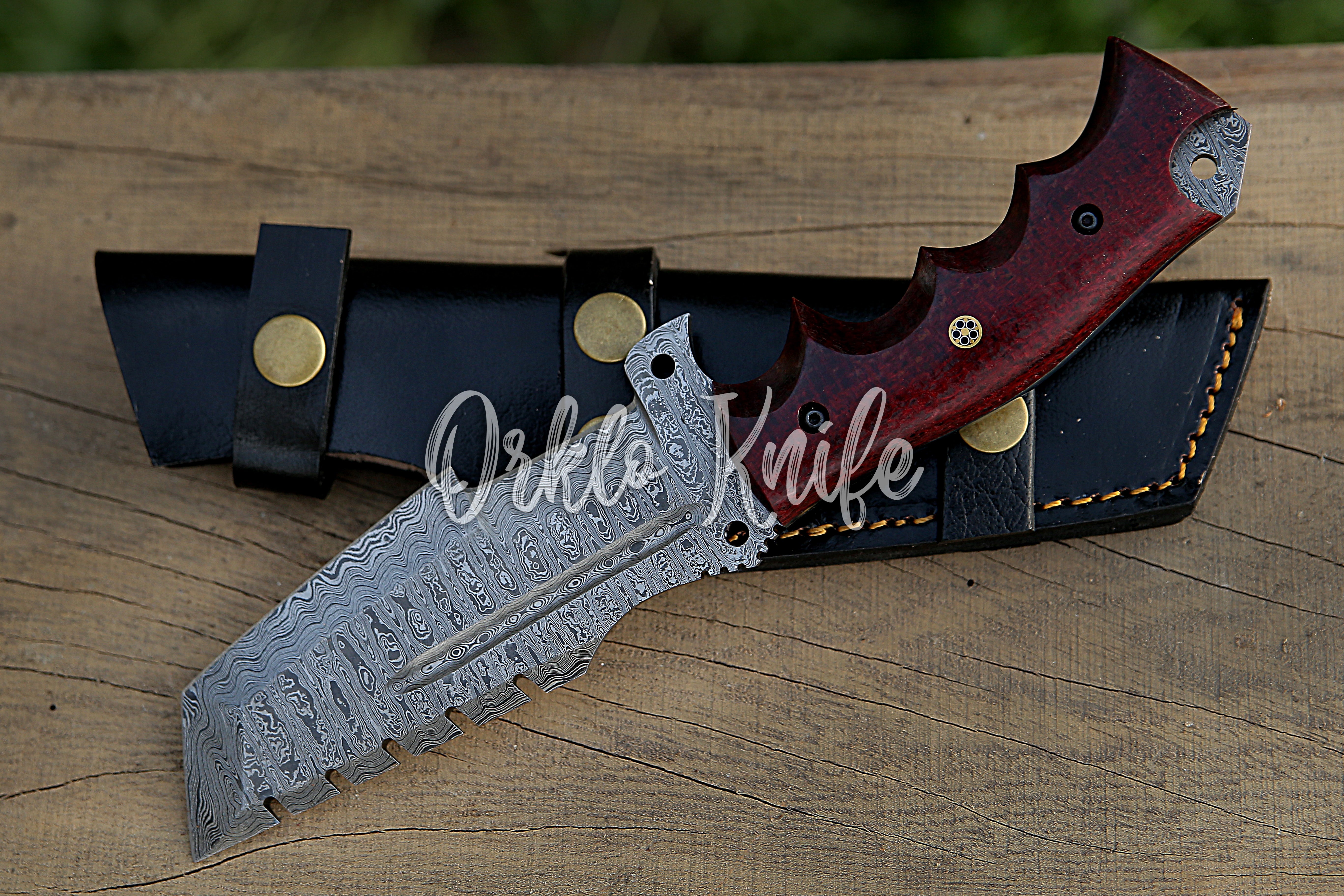 Damascus Tracker knife - Orkloknife