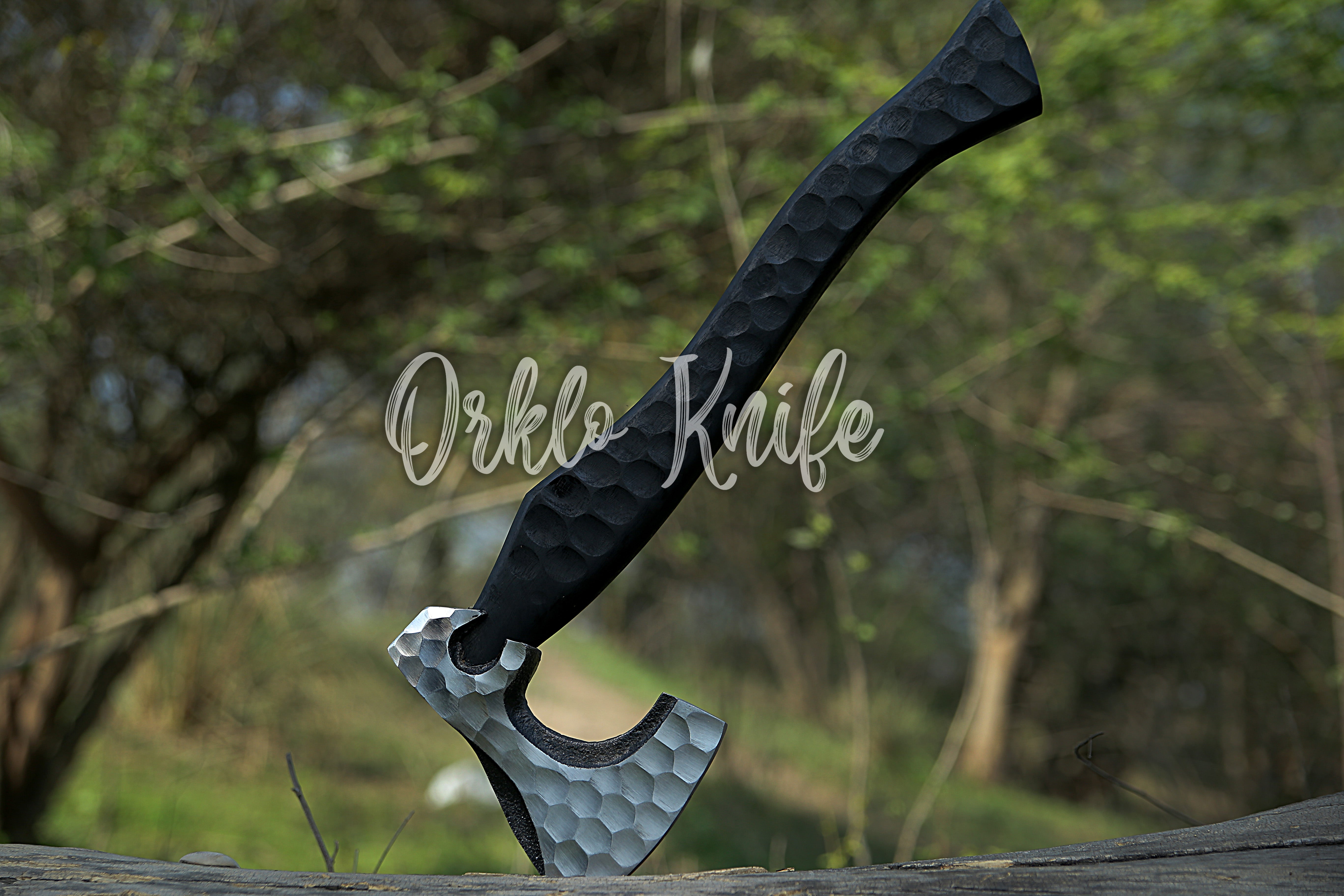 Viking Carbon Steel Axe - Orkloknife