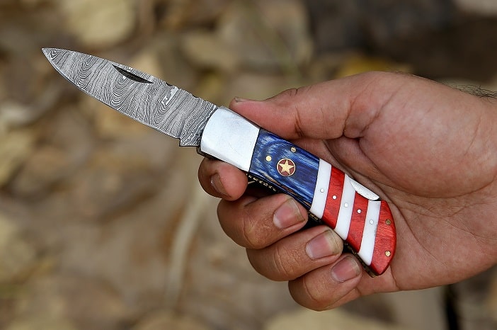 Texas Knife Set, Damascus Steel