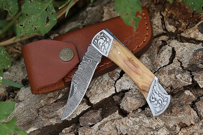 olive wood knife set