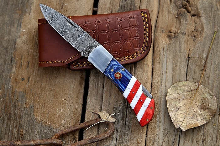 tac force american flag knife